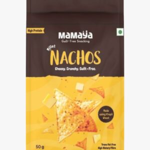 baked cheese nachos, millet chips, healthy snack, Khapli wheat nachos