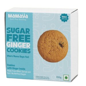 sugar-free ginger cookie, gluten-free biscuit, diabetic snack, healthy millet cookie
