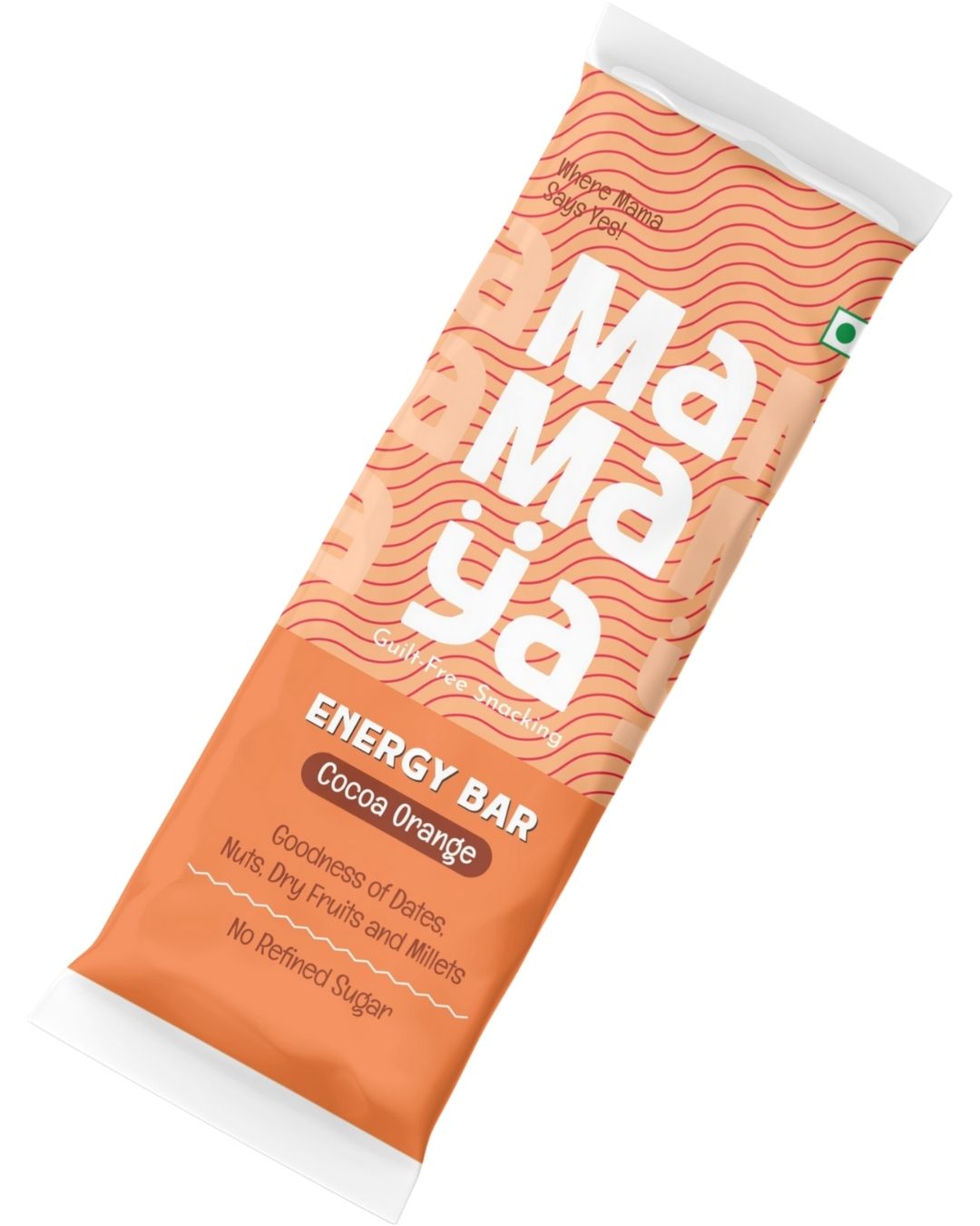 cocoa orange bar, millet energy bar, clean snack bar, chocolate protein snack